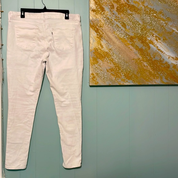 Levi Strauss Waist Size 32 White Skinny Jeans - Picture 2 of 9